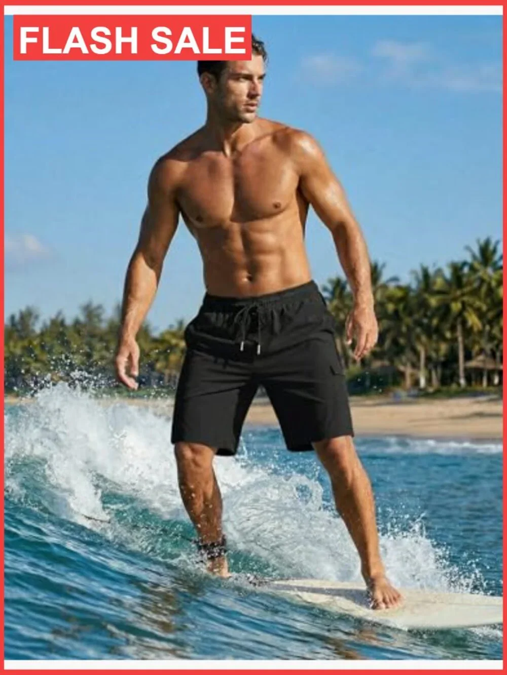 Men's Quick Dry 2-in-1 Swim Trunks with Compression Liner and Pockets S-2XL